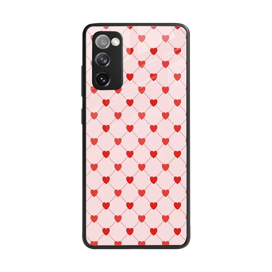 Heartbeat back phone cover | glass case for samsung galaxy s20 fe