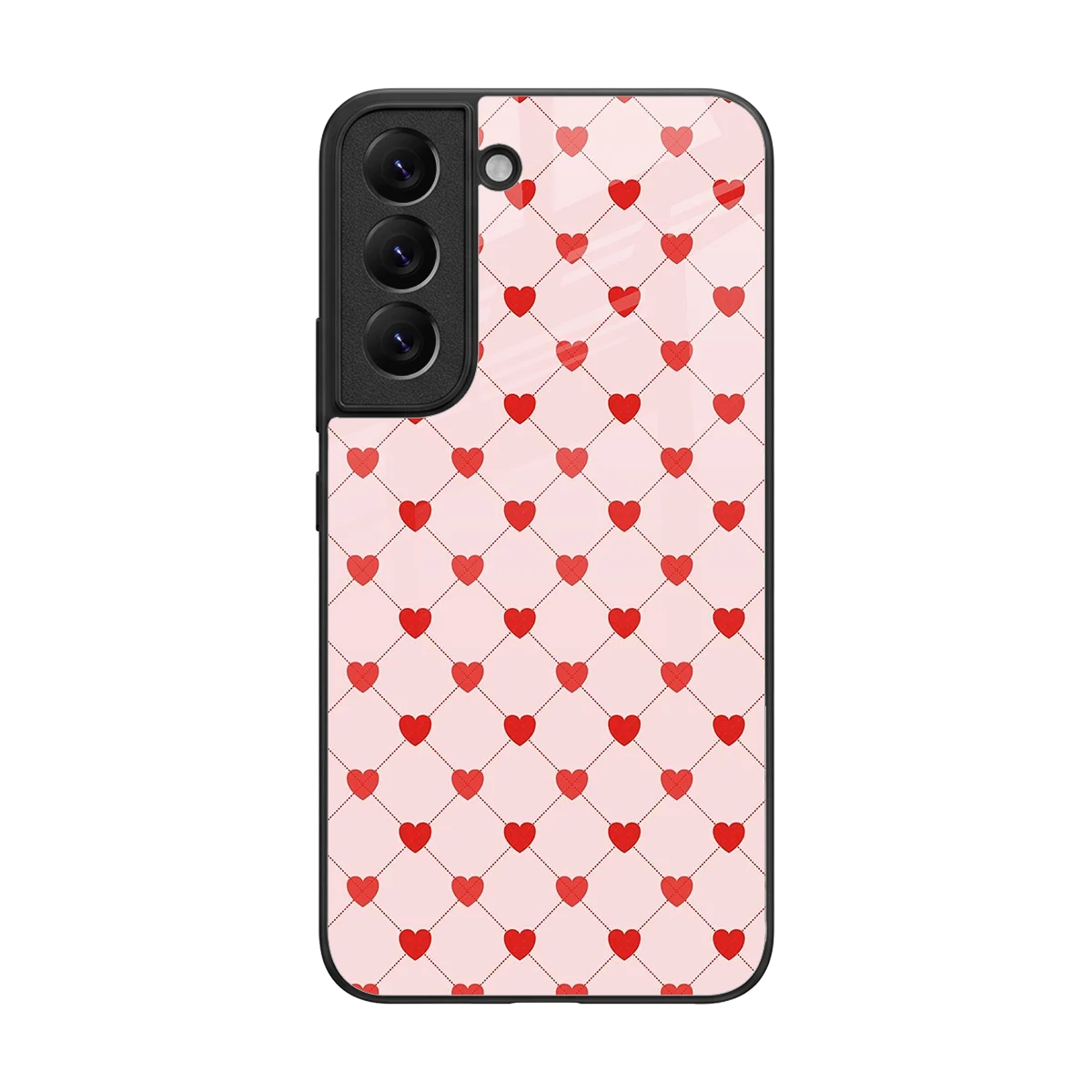 Heartbeat back phone cover | glass case for samsung galaxy s22