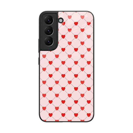 Heartbeat back phone cover | glass case for samsung galaxy s22