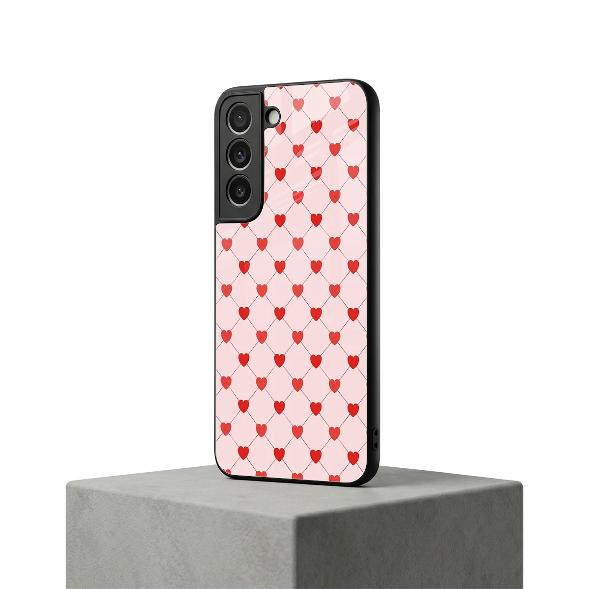 Heartbeat samsung galaxy s22 mobile cover | shockproof glass phone case