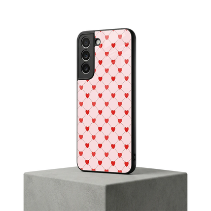 Heartbeat samsung galaxy s22 mobile cover | shockproof glass phone case