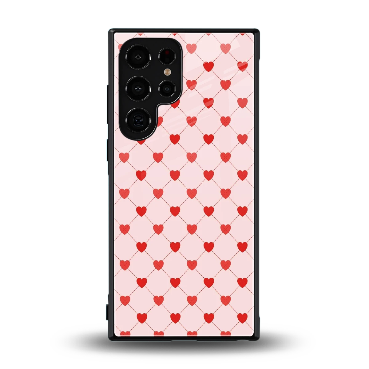 Heartbeat back phone cover | glass case for samsung galaxy s24 ultra