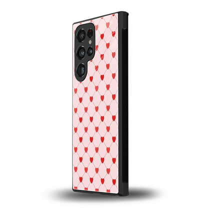 Heartbeat samsung galaxy s23 ultra mobile cover | shockproof glass phone case