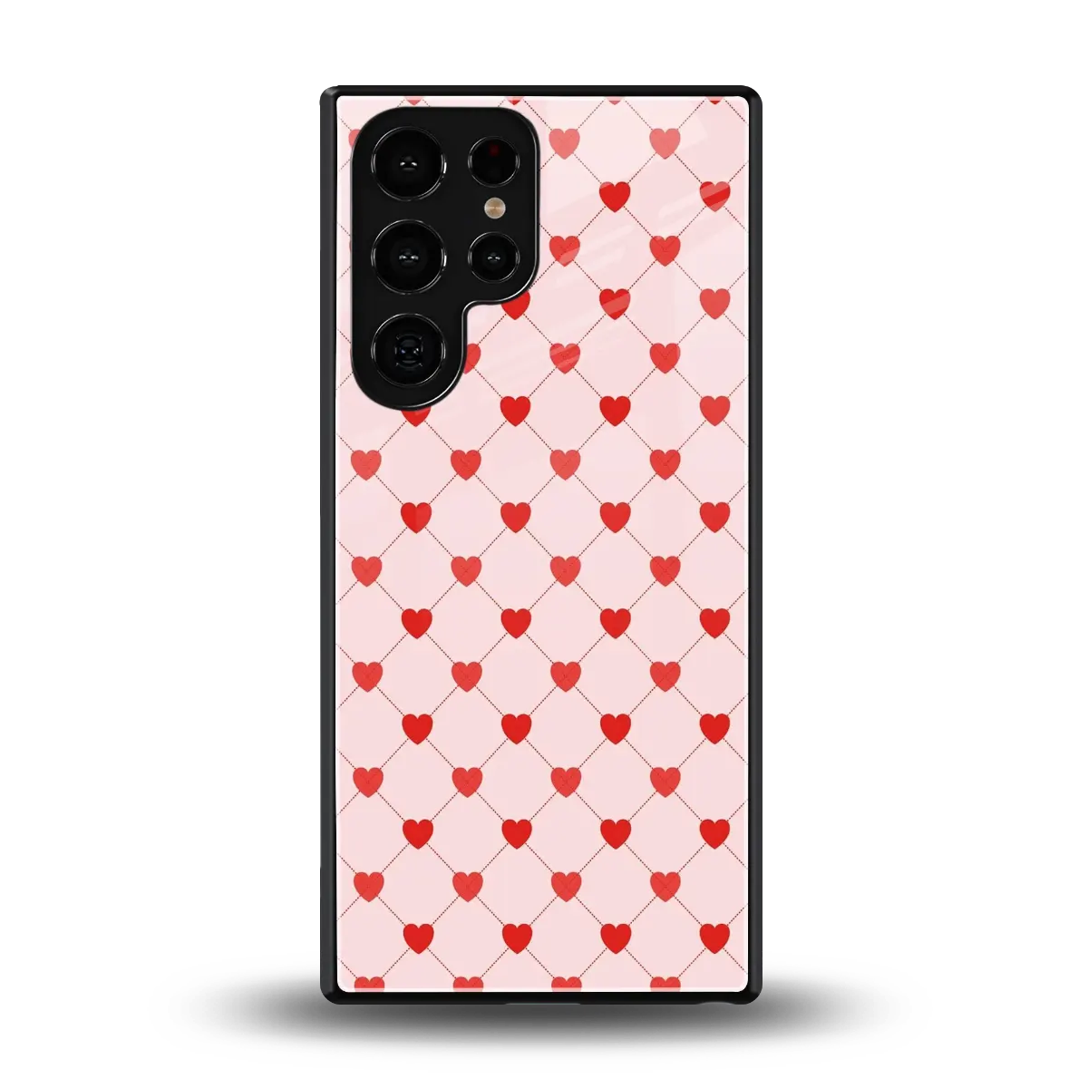 Heartbeat back phone cover | glass case for samsung galaxy s25 ultra