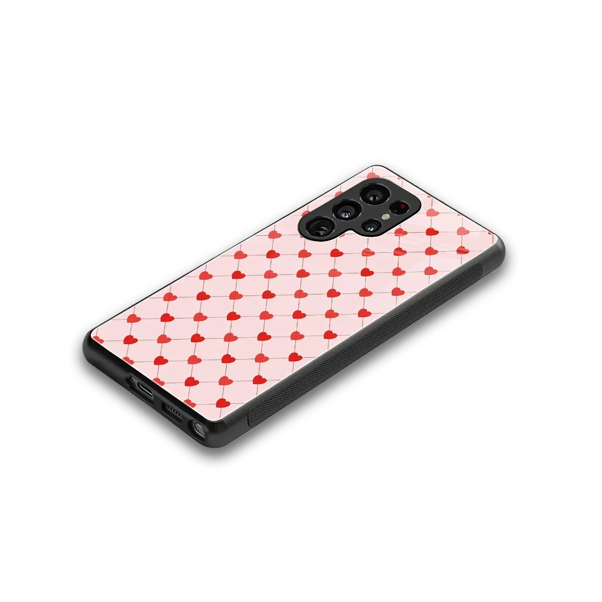 Heartbeat stylish phone case for samsung galaxy s26 ultra | glossy glass and slim fit