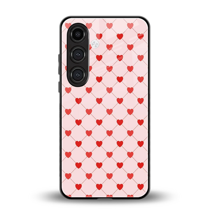 Heartbeat back phone cover | glass case for samsung galaxy s25