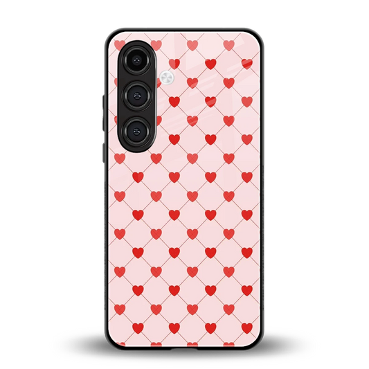 Heartbeat back phone cover | glass case for samsung galaxy s24