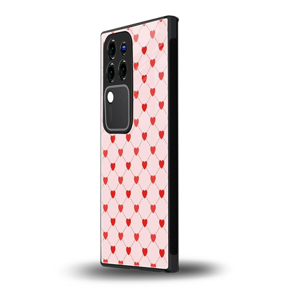 Heartbeatvivo v30 pro mobile cover | shockproof glass phone case