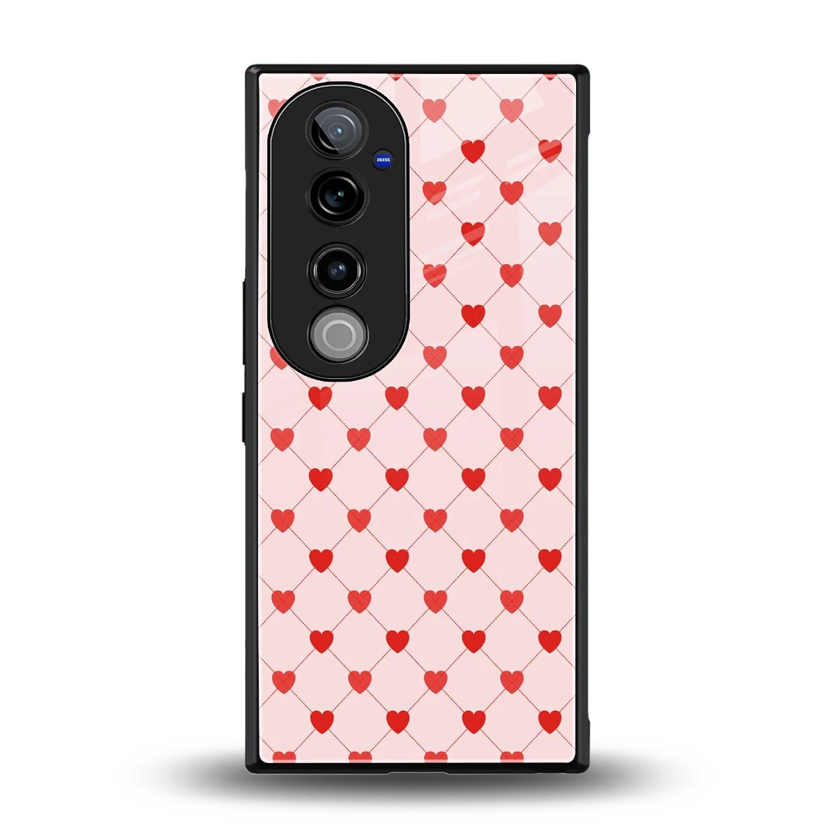 Heartbeat back phone cover | glass case for vivo v40 pro
