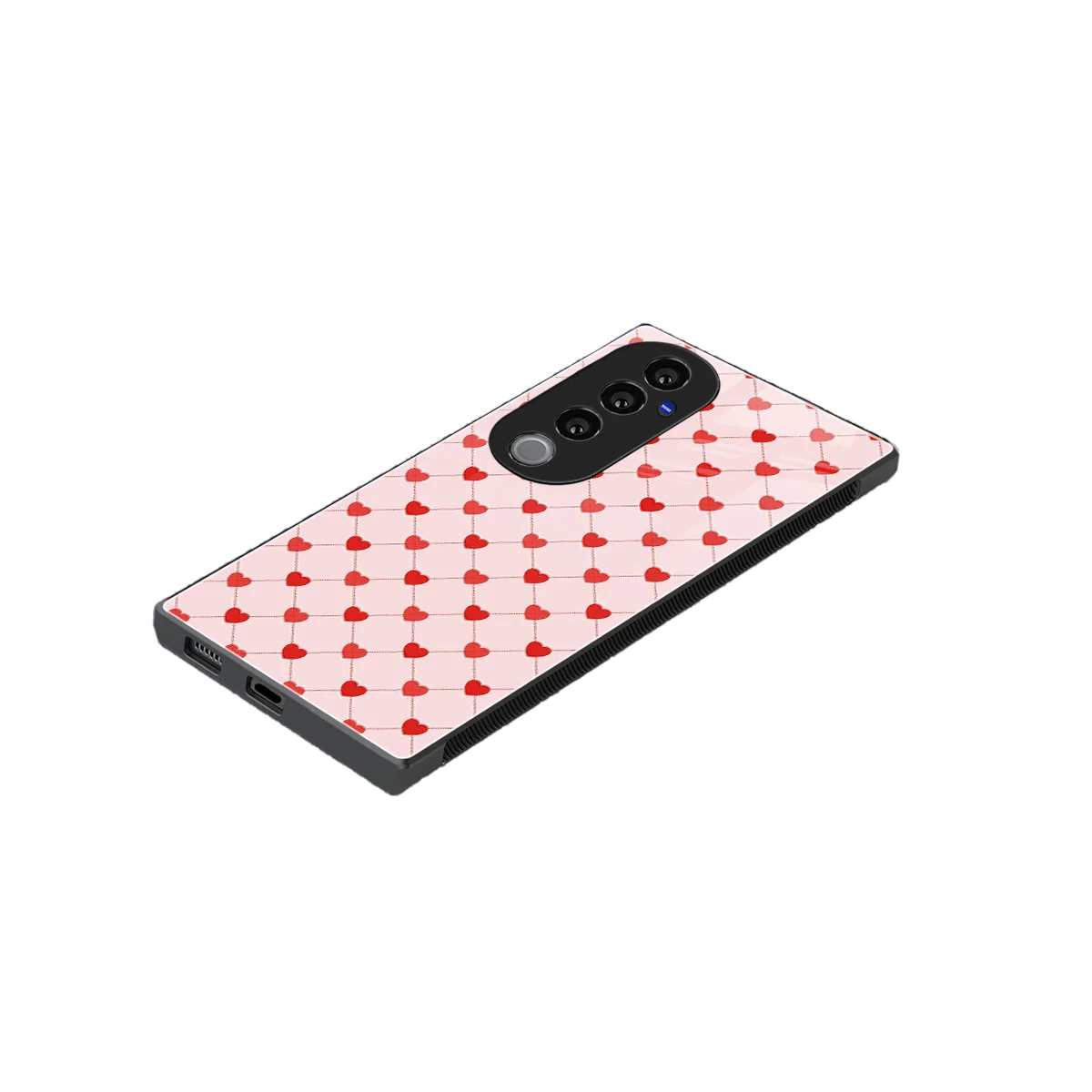 Heartbeat stylish phone case for vivo v40 pro | glossy glass and slim fit