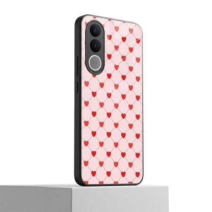 Heartbeat vivo v70 fe mobile cover | shockproof glass phone case