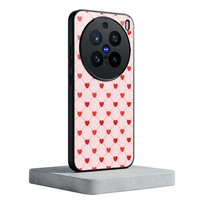 Heartbeat vivo x200 pro mobile cover | shockproof glass phone case