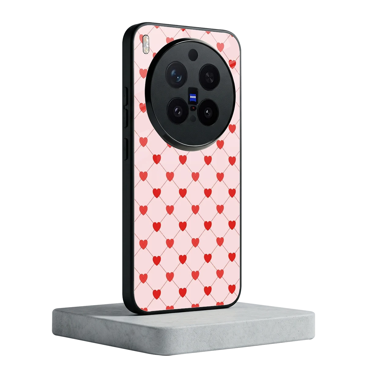 Heartbeat vivo x300 pro mobile cover | shockproof glass phone case