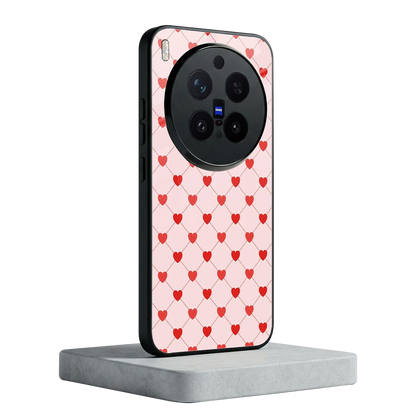 Heartbeat vivo x300 pro mobile cover | shockproof glass phone case