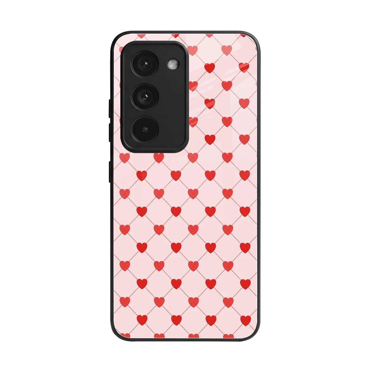 Heartbeat back phone cover | glass case for redmi 15 5g