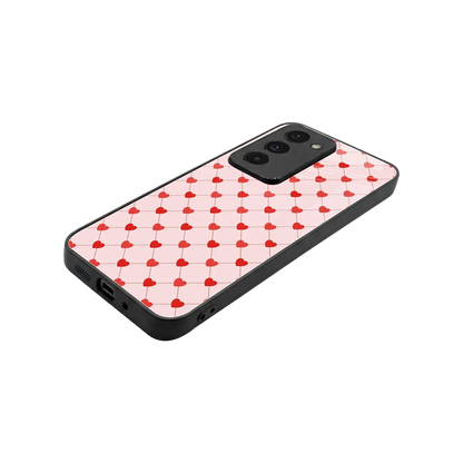 Heartbeat stylish phone case for redmi 15 5g | glossy glass and slim fit