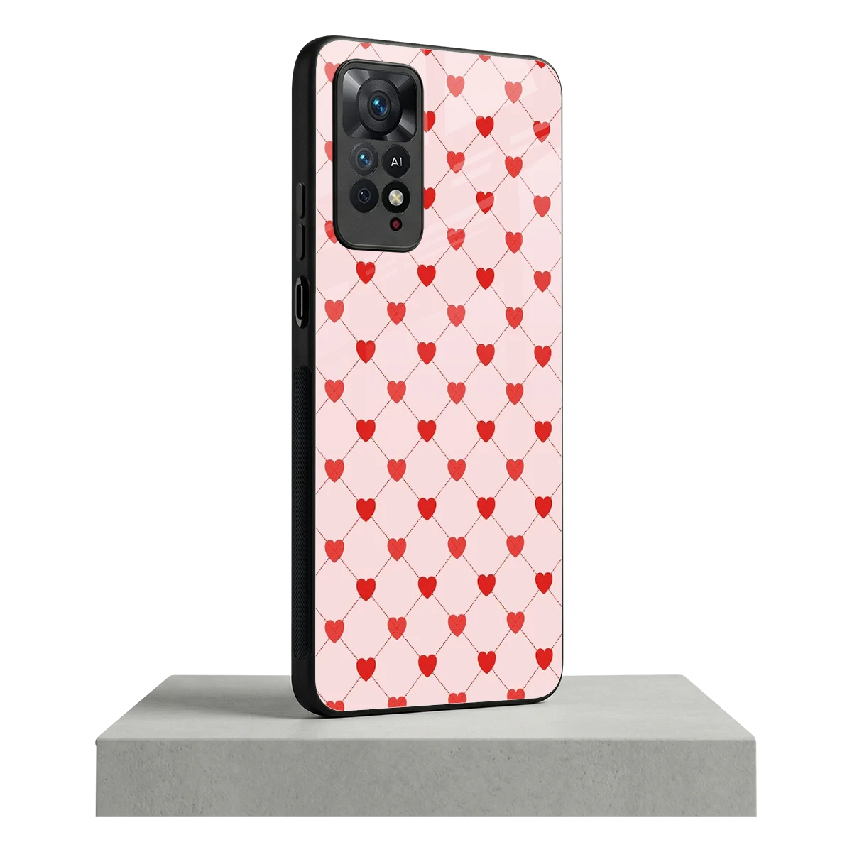 Heartbeat redmi note 11 pro mobile cover | shockproof glass phone case