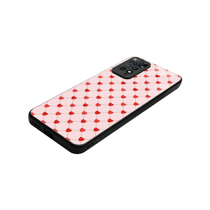 Heartbeat stylish phone case for redmi note 11 pro | glossy glass and slim fit