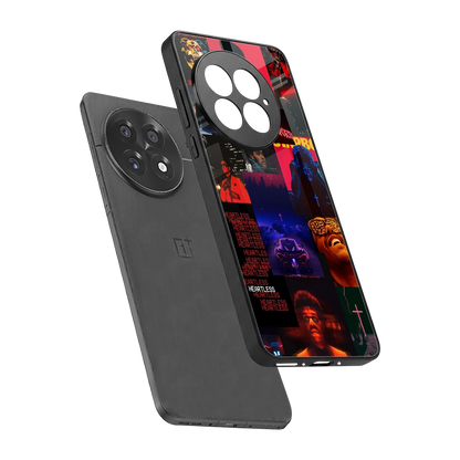 Heartless Vibes sleek oneplus 13 cover with tempered glass back and TPU edges