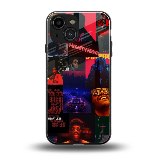 Heartless Vibes back phone cover | glass case for iphone 13 mini