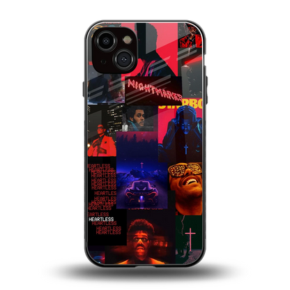 Heartless Vibes back phone cover | glass case for iphone 14 plus