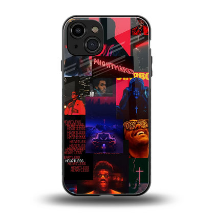 Heartless Vibes back phone cover | glass case for iphone 15