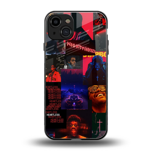 Heartless Vibes back phone cover | glass case for iphone 15