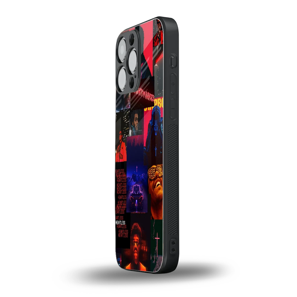 Heartless Vibes iphone 16 pro max mobile cover | shockproof glass phone case