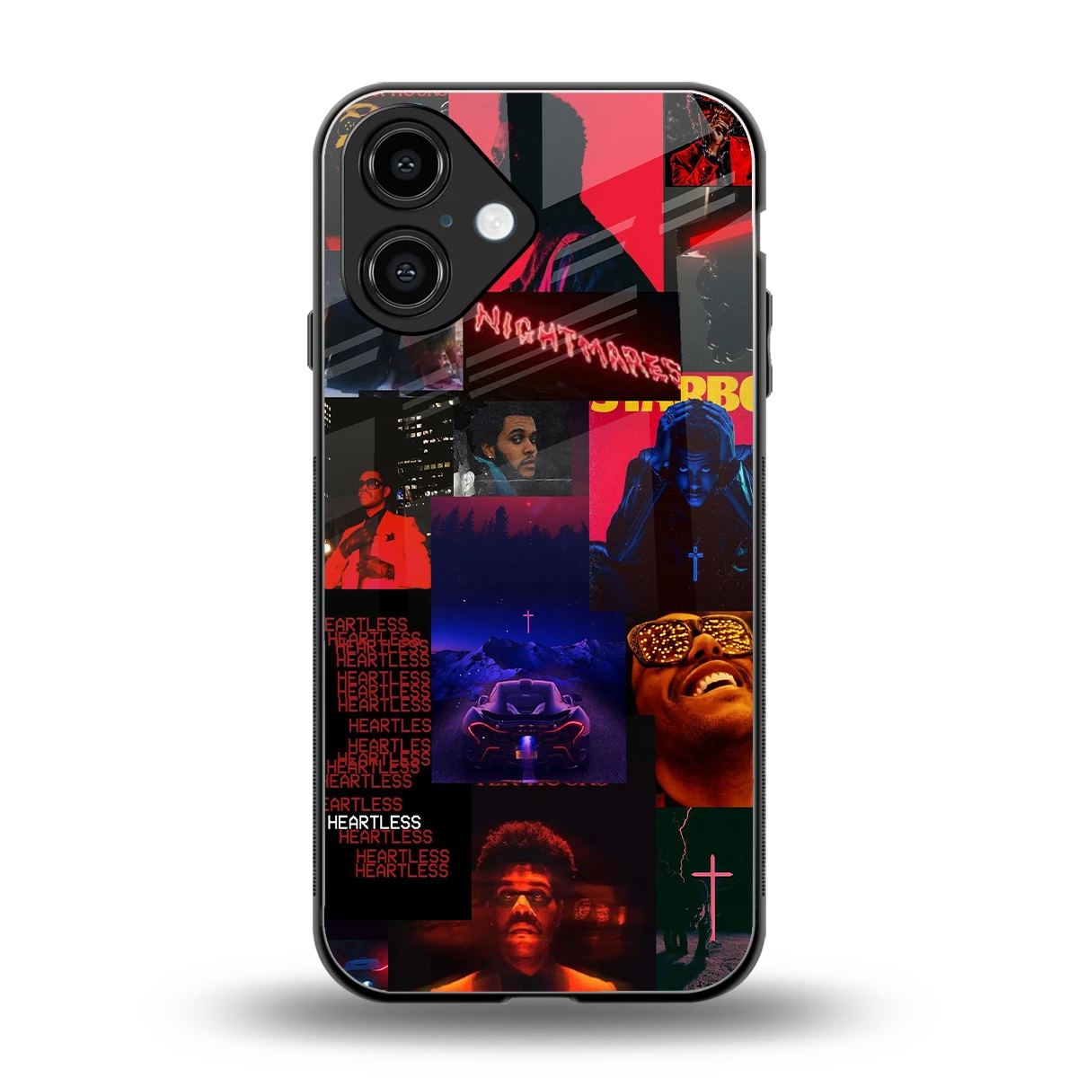Heartless Vibes back phone cover | glass case for iphone 16