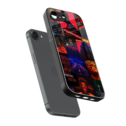 Heartless Vibes sleek iphone 17e cover with tempered glass back and TPU edges