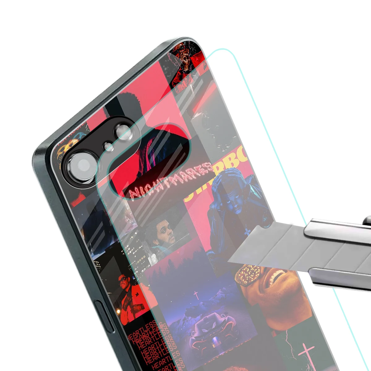 Heartless Vibes stylish phone case for iphone 17e | glossy glass and slim fit