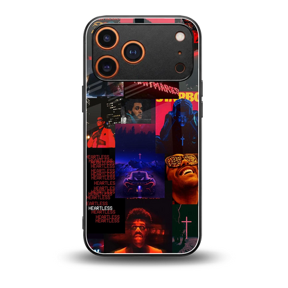 Heartless Vibes back phone cover | glass case for iphone 17 pro