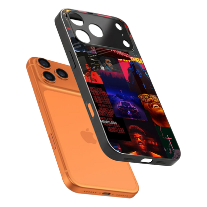 Heartless Vibes sleek iphone 17 pro cover with tempered glass back and TPU edges