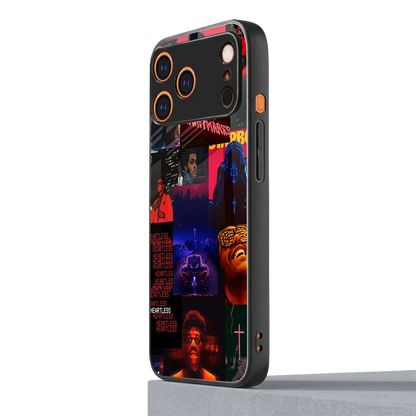 Heartless Vibes iphone 17 pro mobile cover | shockproof glass phone case
