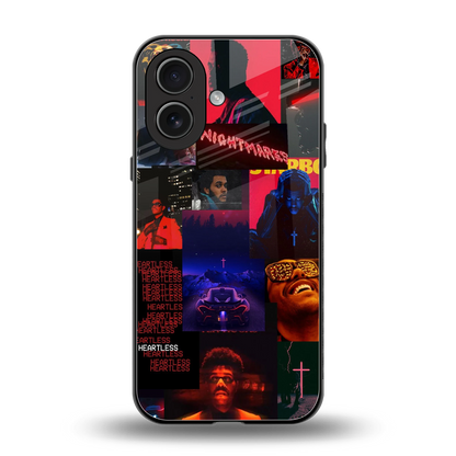 Heartless Vibes back phone cover | glass case for iphone 17