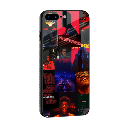 Heartless Vibes sleek iphone 8 plus cover with tempered glass back and TPU edges