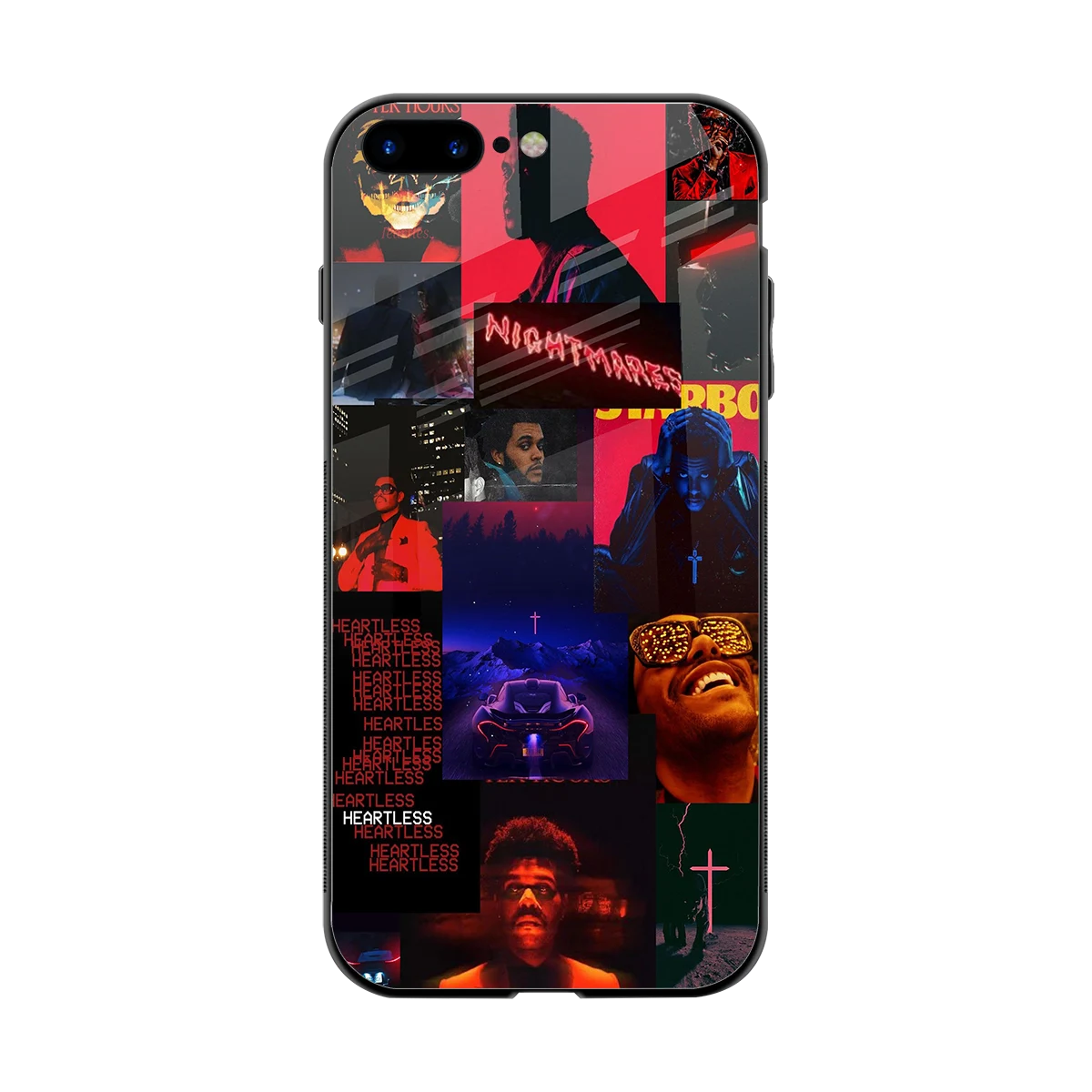 Heartless Vibes back phone cover | glass case for iphone 8 plus
