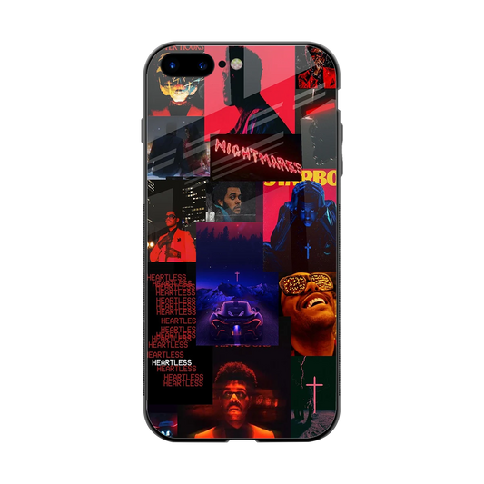 Heartless Vibes back phone cover | glass case for iphone 8 plus