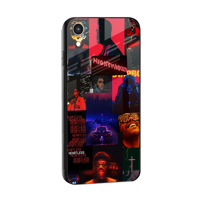 Heartless Vibes sleek iphone xr cover with tempered glass back and TPU edges
