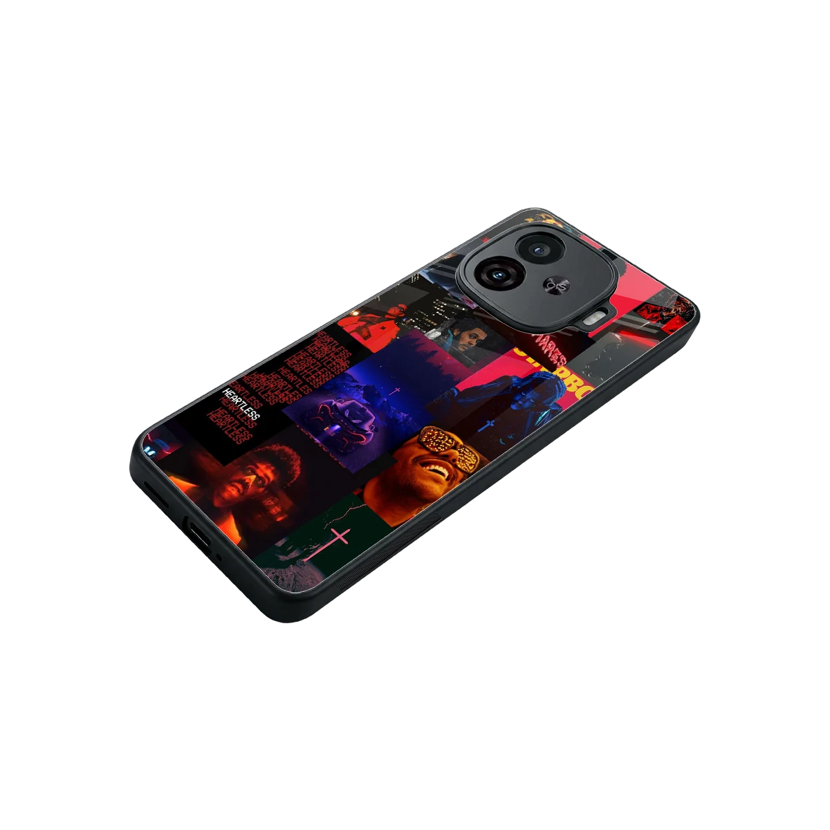 Heartless Vibes stylish phone case for iqoo neo 10r 5g | glossy glass and slim fit
