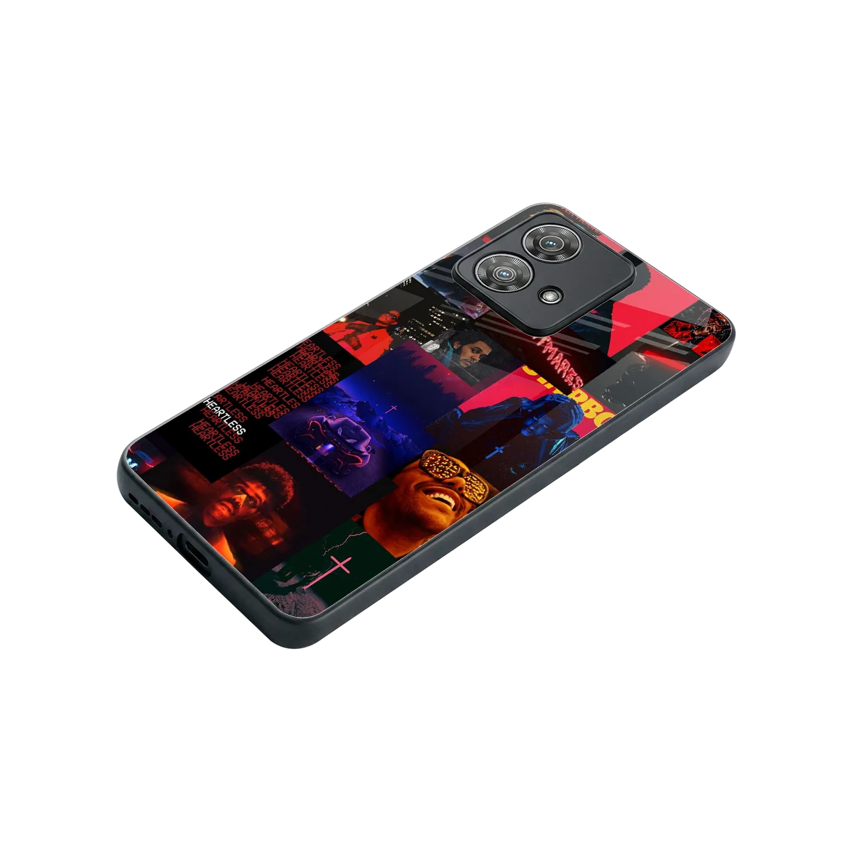 Heartless Vibes stylish phone case for motorola edge 40 neo 5g | glossy glass and slim fit