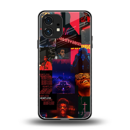 Heartless Vibes back phone cover | glass case for nothing phone 1