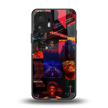 Heartless Vibes back phone cover | glass case for nothing phone 2