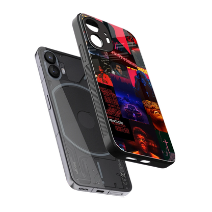 Heartless Vibes sleek nothing phone 2 cover with tempered glass back and TPU edges