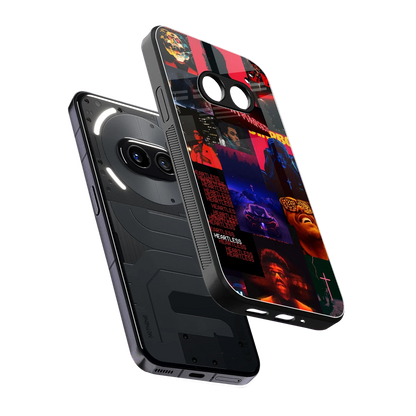 Heartless Vibes sleek nothing phone 2a cover with tempered glass back and TPU edges