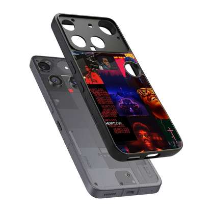 Heartless Vibes sleek nothing phone 3 cover with tempered glass back and TPU edges