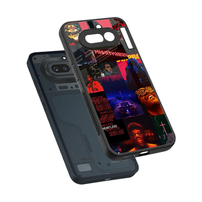 Heartless Vibes sleek nothing phone 4a cover with tempered glass back and TPU edges