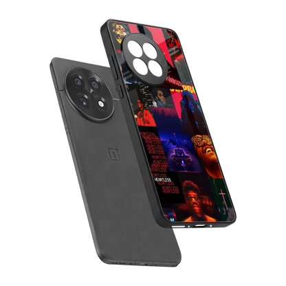 Heartless Vibes sleek oneplus 13r cover with tempered glass back and TPU edges