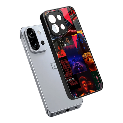Heartless Vibes sleek oneplus 13s cover with tempered glass back and TPU edges