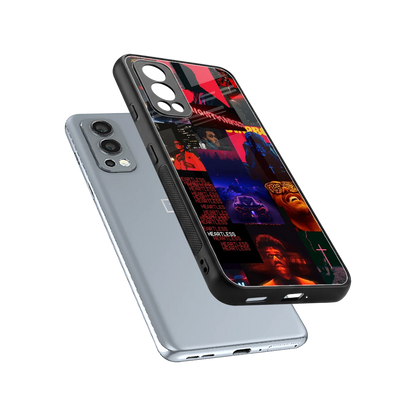 Heartless Vibes sleek oneplus nord 2 cover with tempered glass back and TPU edges